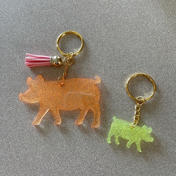 🎉🎉2x HP🎉🎉 Handmade Pig Keychain - Picture 3 of 6
